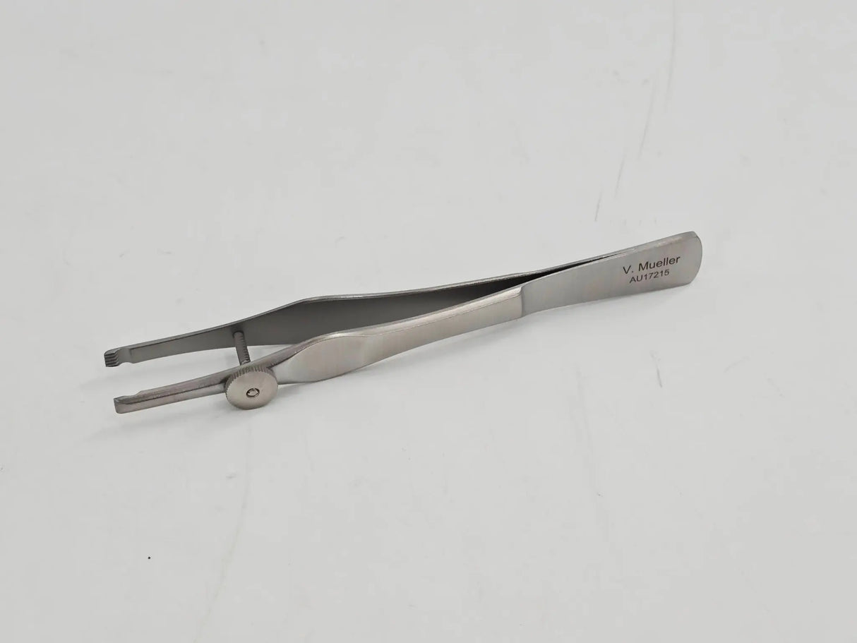 V. Mueller AU17215 Sheehy Ossicle Holding Forceps 4x5 Teeth 4-3/4" Primis Medical