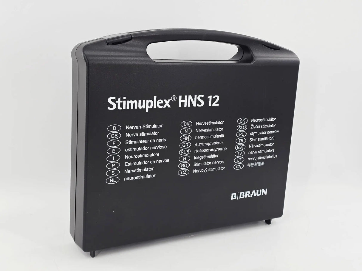 B. Braun 4892098 Stimuplex HNS 12 Nerve Locator System with case and cable Primis Medical