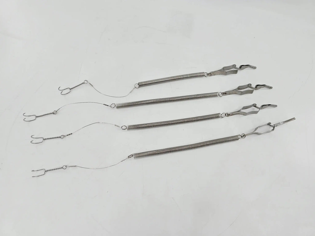 Aesculap FF022R Yasargil Galea Hook 2 Prongs, Sharp, Reusable Lot of 4 Primis Medical