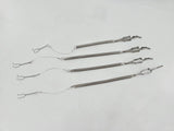 Aesculap FF022R Yasargil Galea Hook 2 Prongs, Sharp, Reusable Lot of 4 Primis Medical