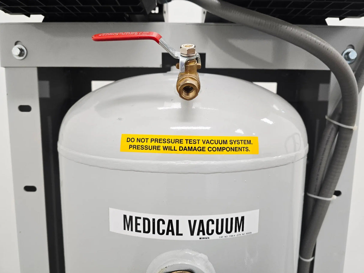 Beacon Medaes Medical Vacuum Pump System Duplex Oil-Less 208V Hospital Suction Primis Medical