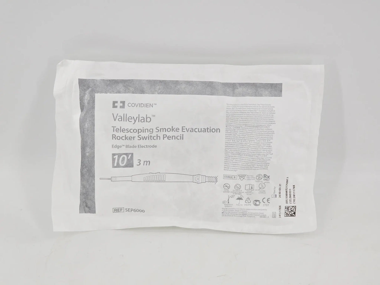 Covidien SEP6000 Telescoping Smoke Evacuation Rocker Switch Pencil Case 20 Primis Medical