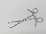 V. Mueller OS911-010 Bone Reduction Forceps Curved 1x1 Sharp Tip Prongs 8" Primis Medical
