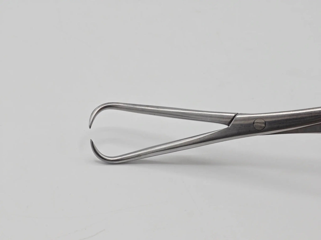V. Mueller OS911-010 Bone Reduction Forceps Curved 1x1 Sharp Tip Prongs 8" Primis Medical