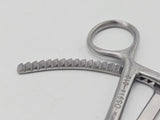 V. Mueller OS911-010 Bone Reduction Forceps Curved 1x1 Sharp Tip Prongs 8" Primis Medical
