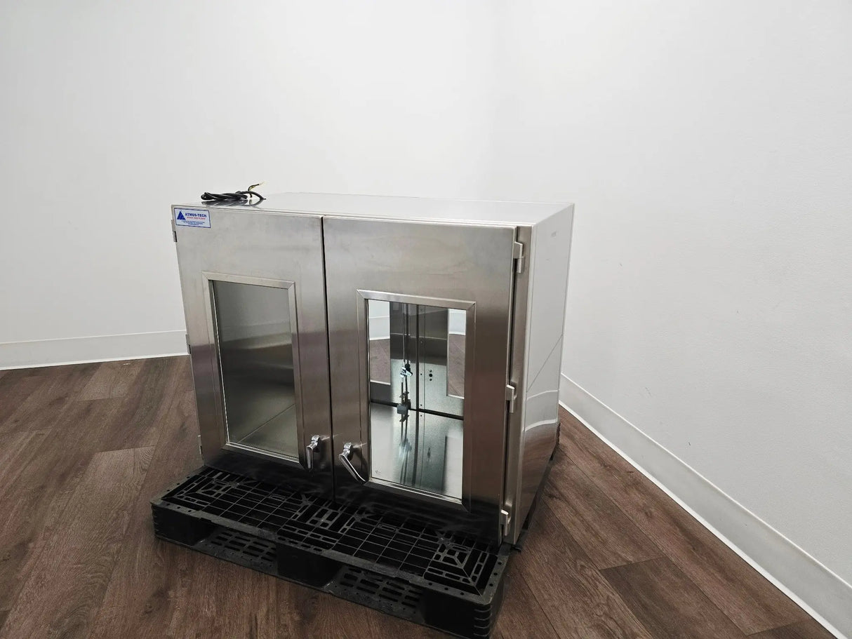 Industrial Stainless Steel Passthrough Cabinet w/Glass Doors Restaurant Wine Bar Primis Medical