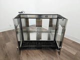 Industrial Stainless Steel Passthrough Cabinet w/Glass Doors Restaurant Wine Bar Primis Medical