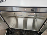 Industrial Stainless Steel Passthrough Cabinet w/Glass Doors Restaurant Wine Bar Primis Medical