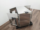 Industrial Stainless Steel Passthrough Cabinet w/Glass Doors Restaurant Wine Bar Primis Medical