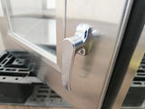 Industrial Stainless Steel Passthrough Cabinet w/Glass Doors Restaurant Wine Bar Primis Medical