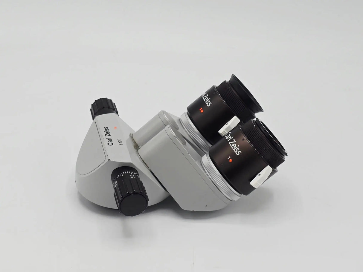 Carl Zeiss f=170 Binocular Microscope Head w/ 10x/21B Eyepieces Primis Medical