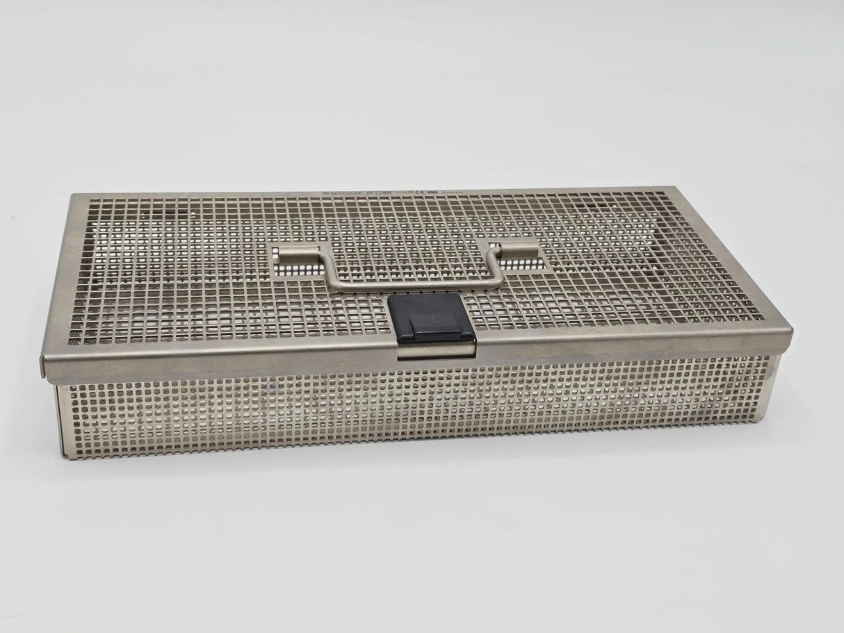 Aesculap JF159R Perforated Basket w/ Lid 10x5x1 Primis Medical