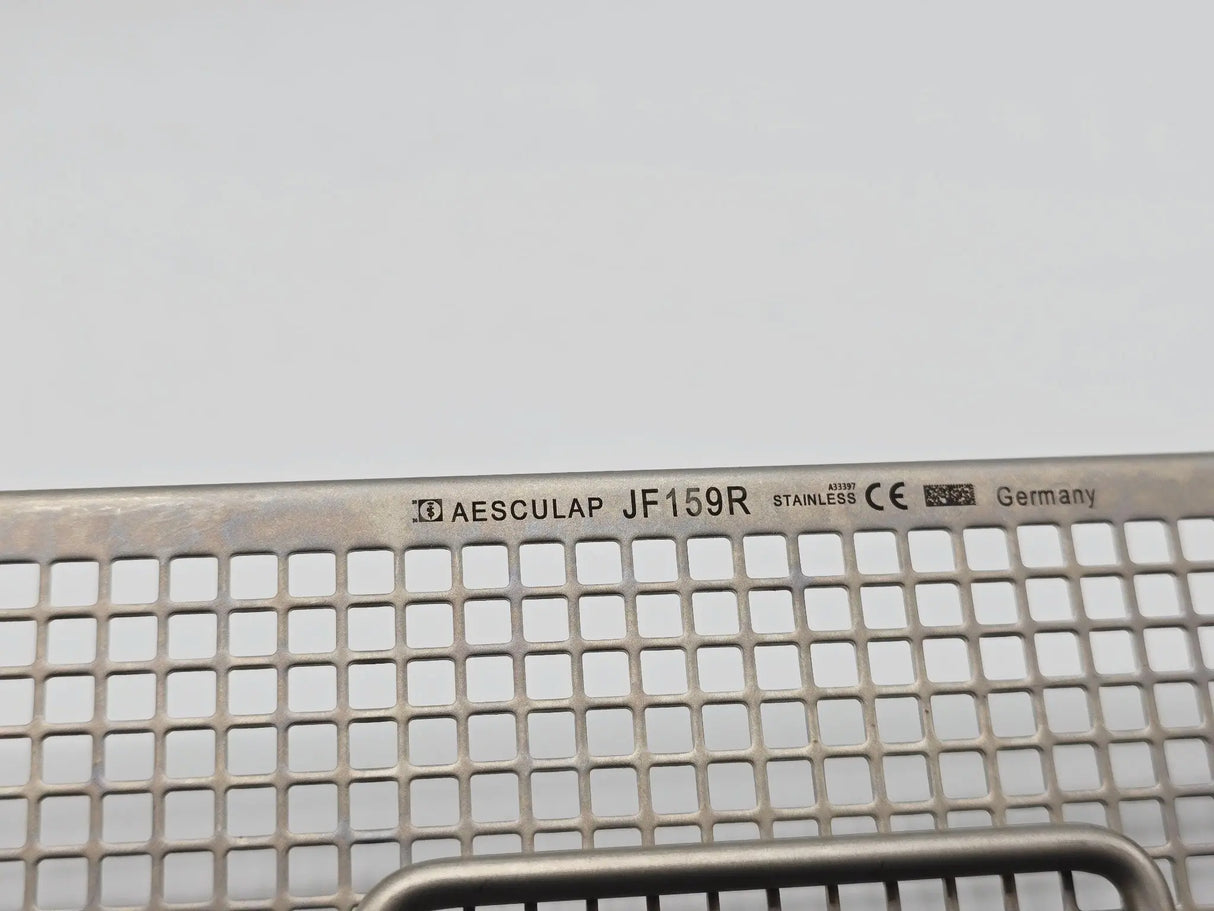 Aesculap JF159R Perforated Basket w/ Lid 10x5x1 Primis Medical