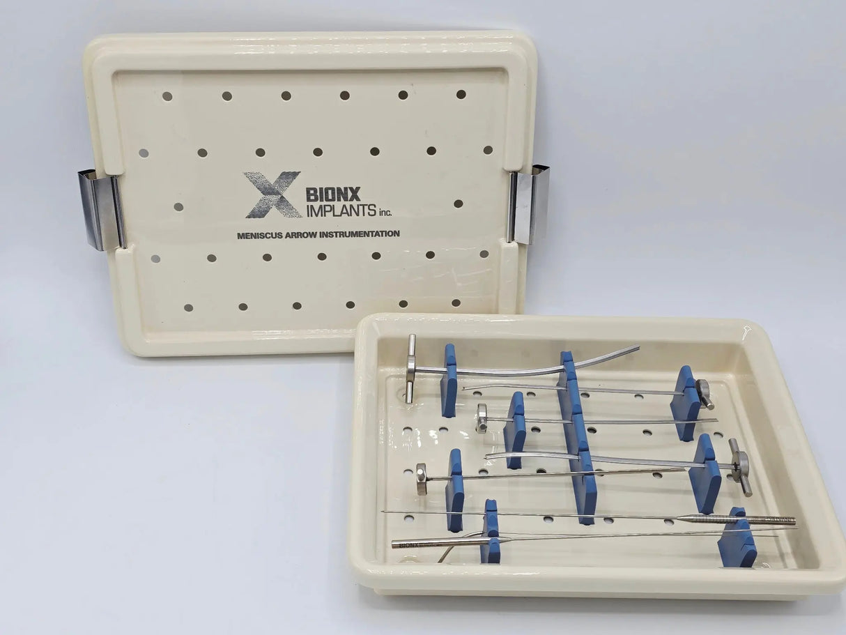 Bionx Meniscus Arrow Instrumentation Set w/ Tray Cannulas Probe Trocar Primis Medical