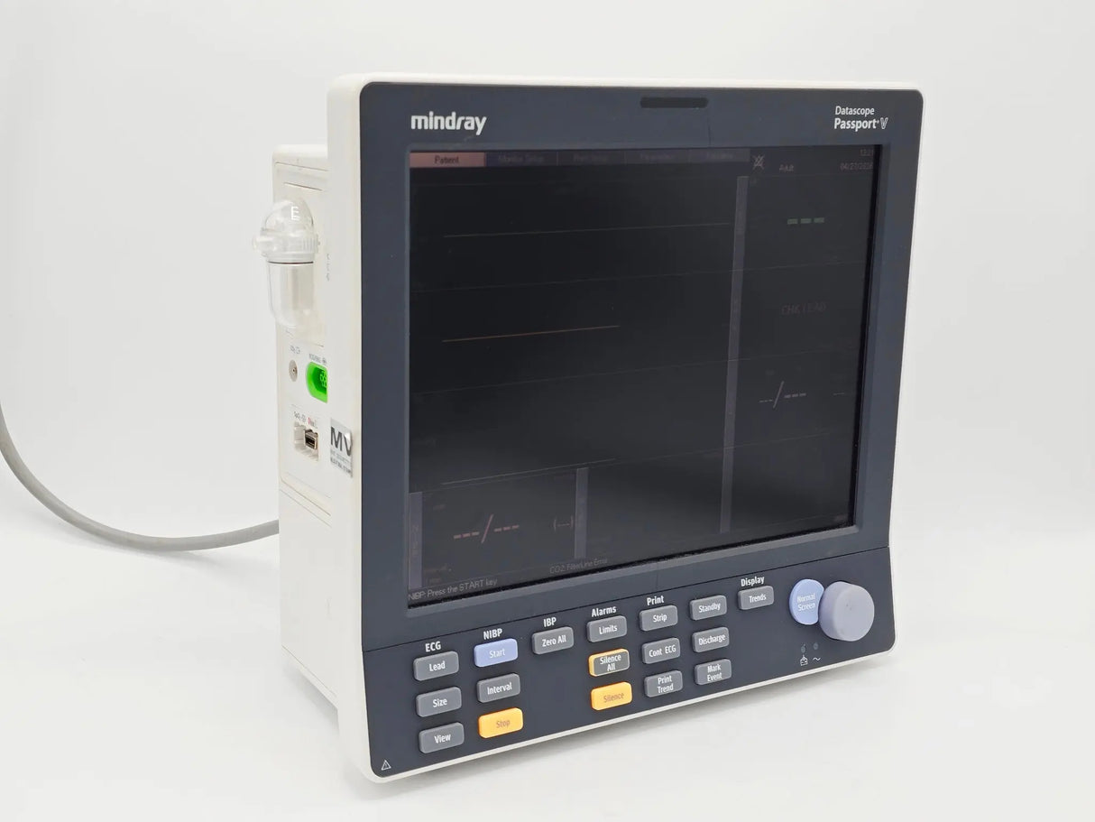 Mindray Passport V 6100F Patient Monitor w/ CO2 Capnography, SpO2, ECG, NIBP Primis Medical