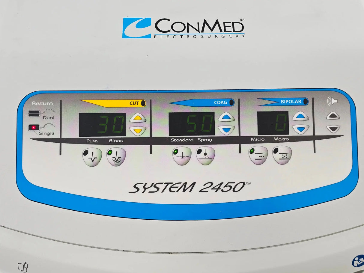 ConMed System 2450 Electrosurgical Unit w/ Dual Footswitch Primis Medical