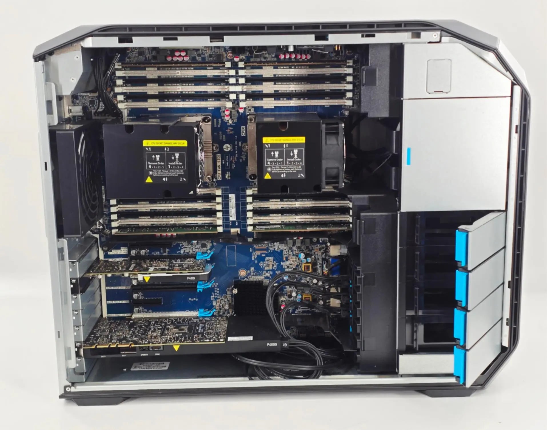 HP Z4 G4 Workstation Xeon W-2123 Quadro P400 8GB RAM No HDD