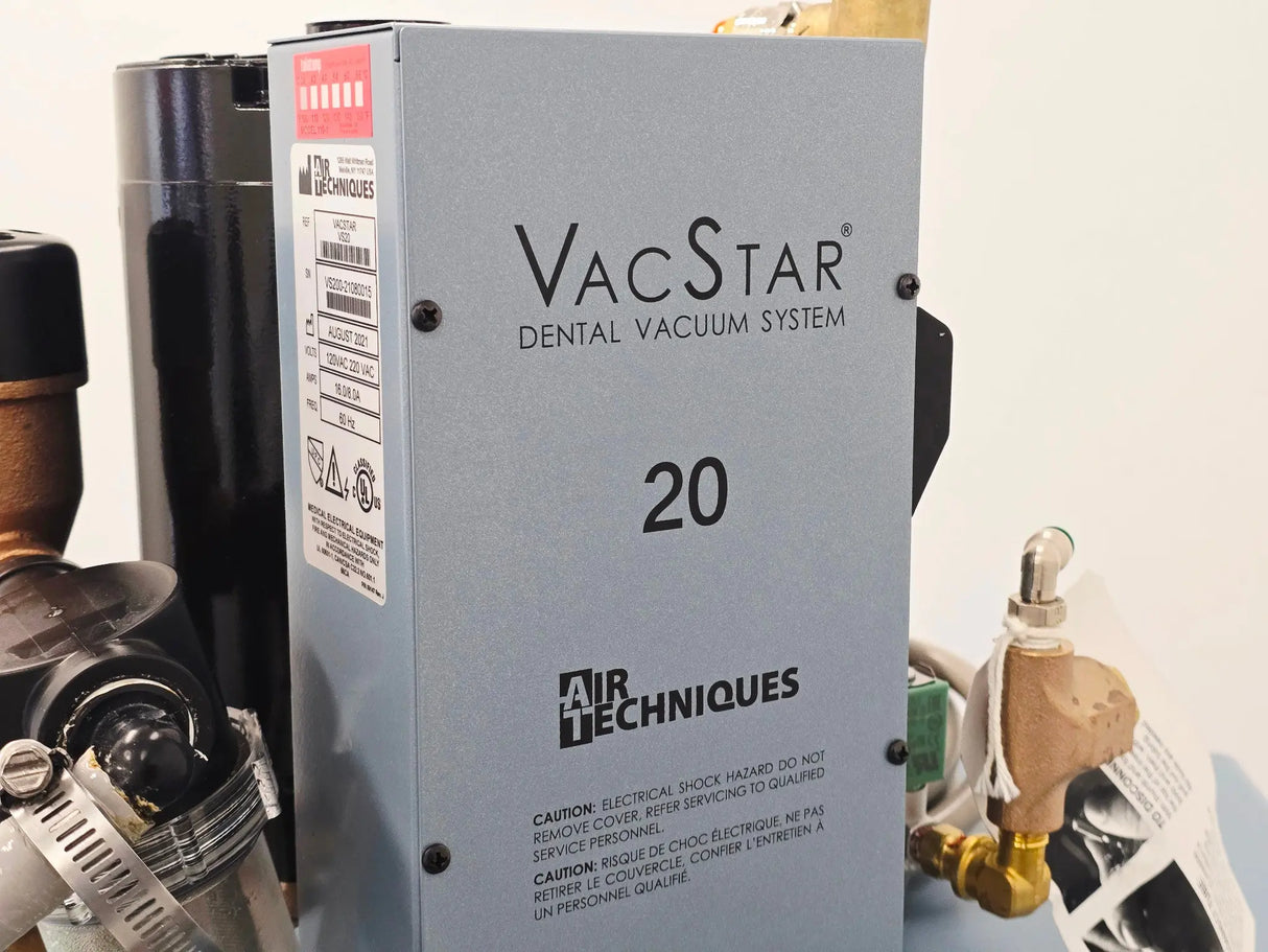 Air Techniques VacStar 20 VS20 Dental Vacuum w/ AirStar AS21M Compressor Primis Medical