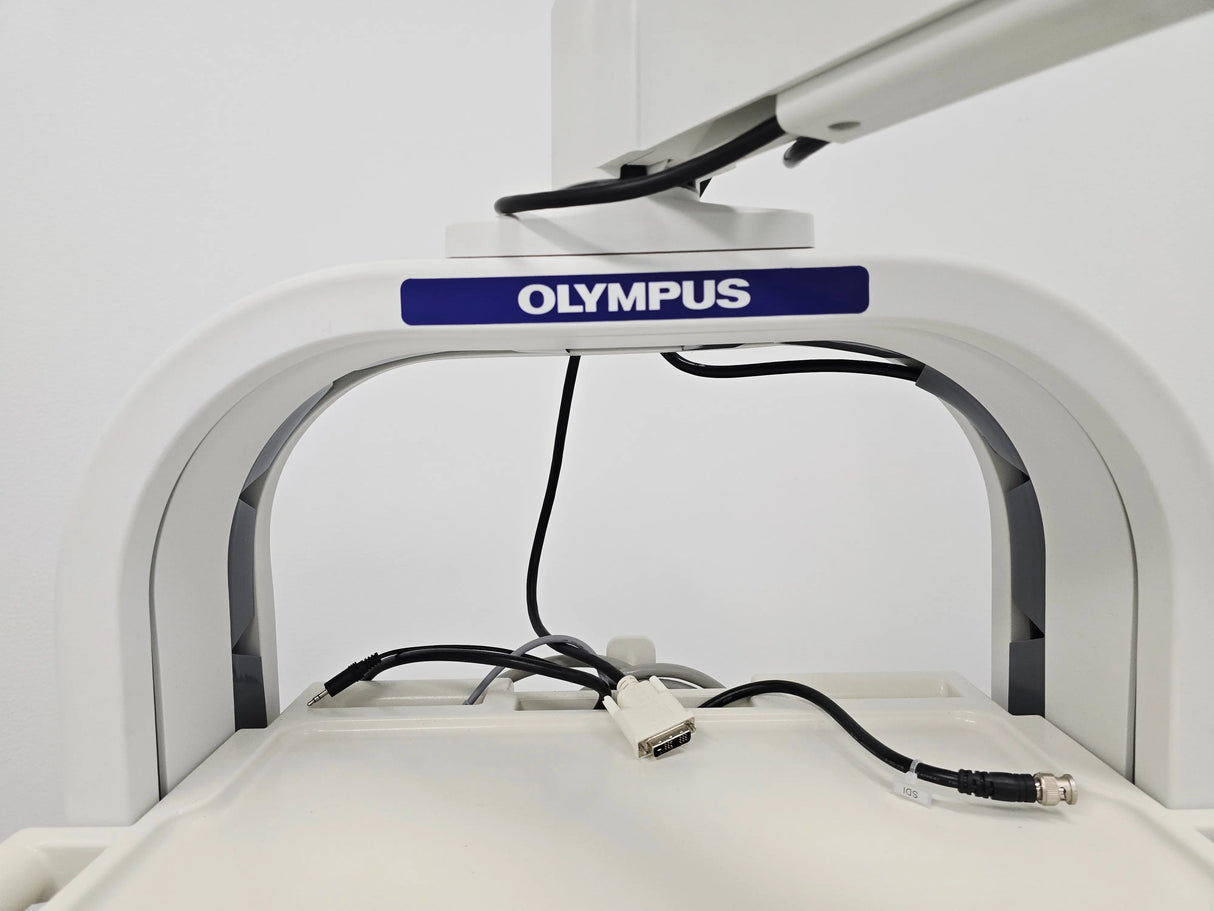 Olympus WM-NP2 Mobile Workstation - Endoscopy Video Trolley with MAJ-1641 Monitor Arm & Separation Transformer Olympus