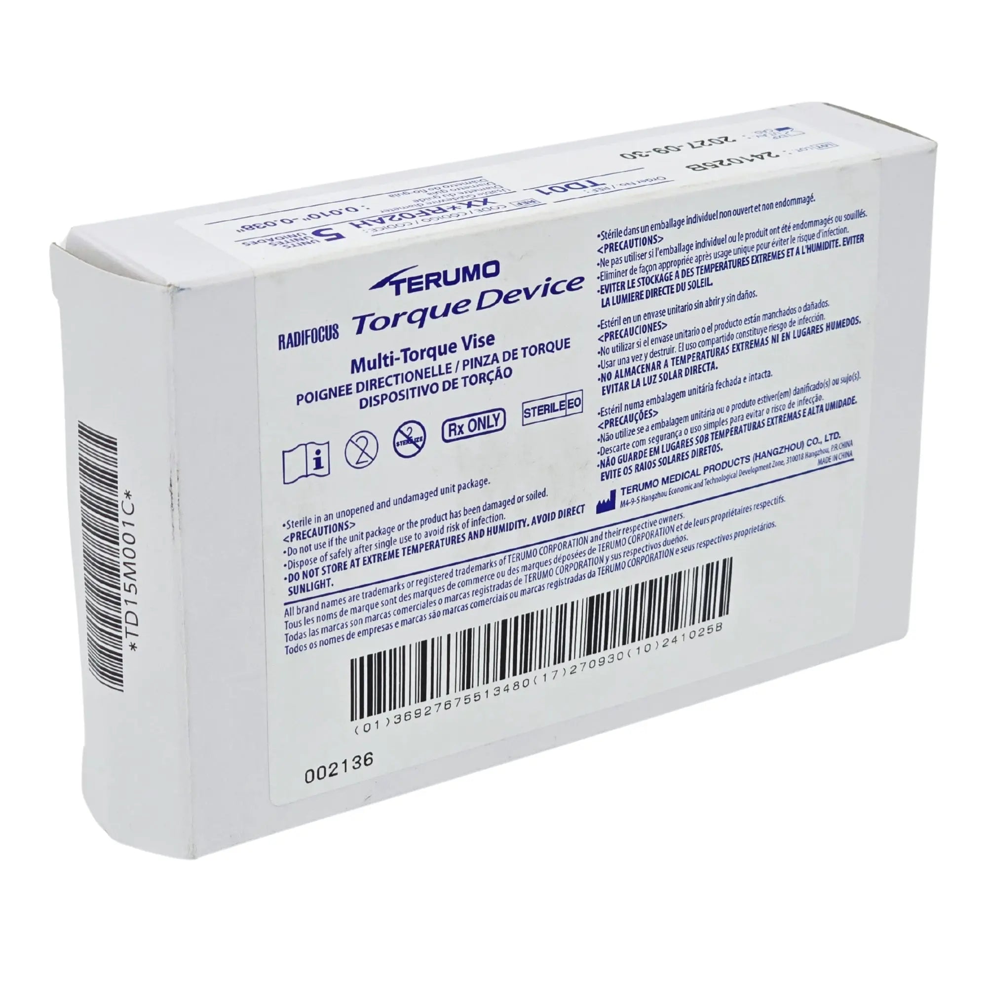 UMEMO10 Terumo XX*RF02AH Torque Device Interventional Wire Control