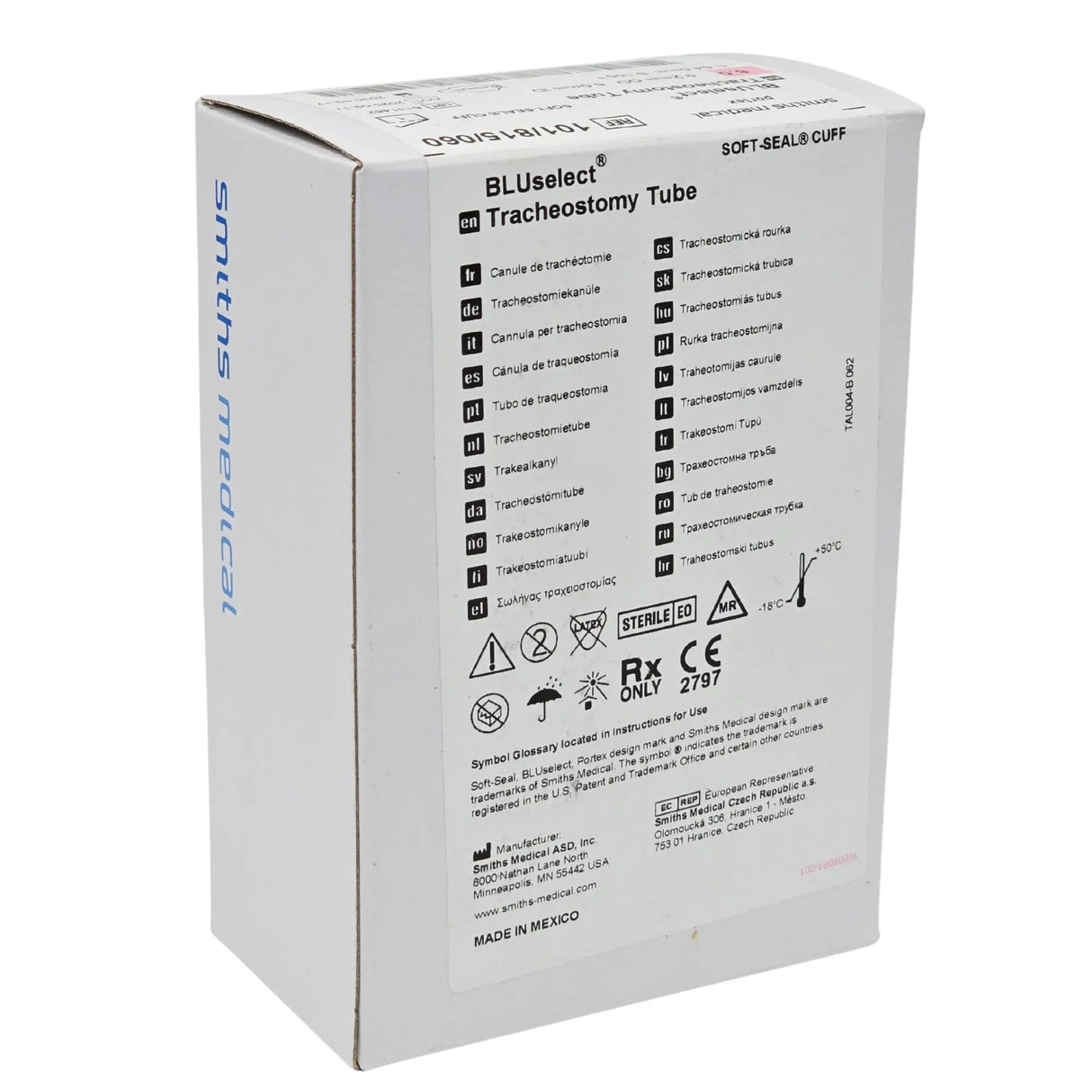 Smiths Medical 101815060 BLUselect Tracheostomy Tube Primis Medical