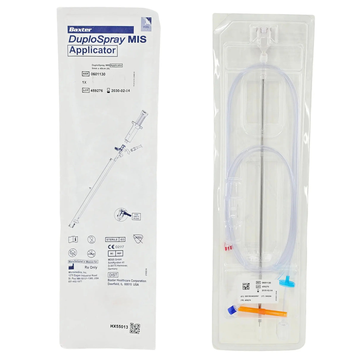 MicroMedics 0601130 DuploSpray MIS Applicator - Snap Lock, 40 cm Primis Medical