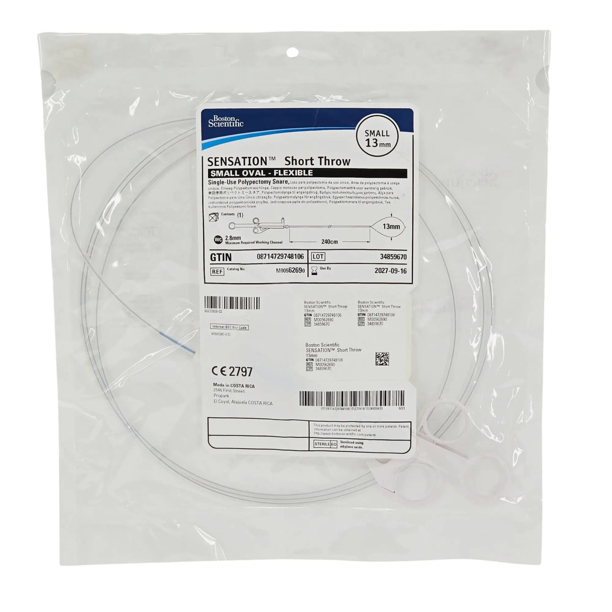 Boston Scientific Sensation Short Throw M00562690 Polypectomy Snare ...