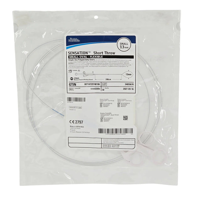 Boston Scientific Sensation Short Throw M00562690 Polypectomy Snare - Single-Use Endoscopic Cutting Snare Boston Scientific