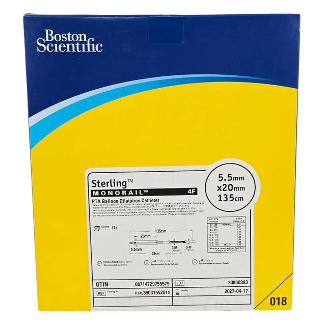 Boston Scientific Sterling H74939031552010 PTA Balloon Dilatation Catheter - Peripheral Angioplasty Boston Scientific