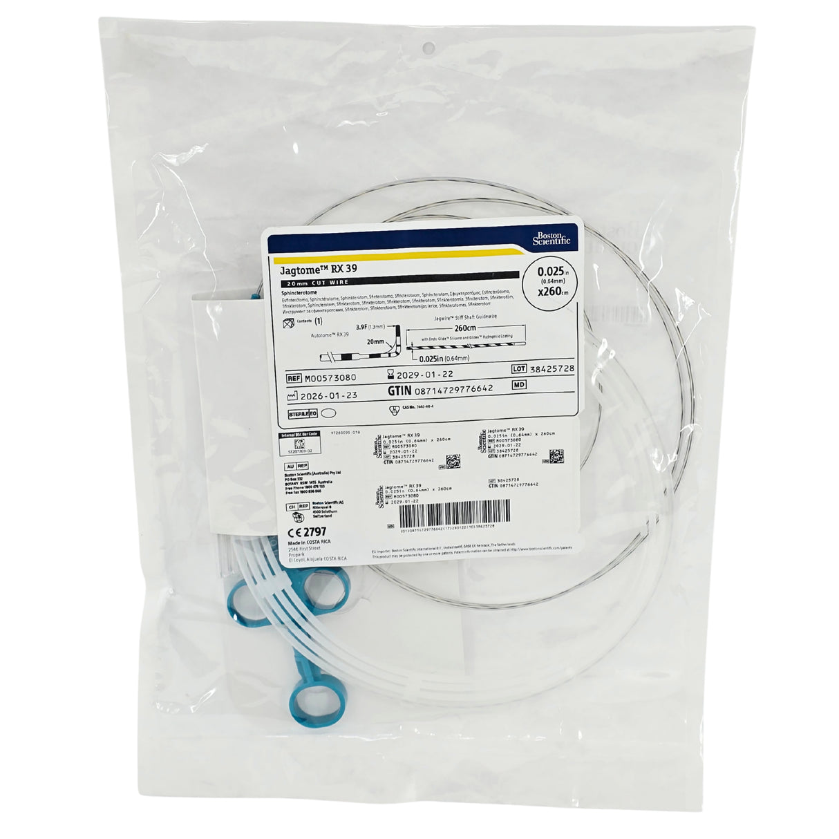 Boston Scientific Jagtome RX 39 M00573080 Sphincterotome - ERCP Electrosurgical Catheter