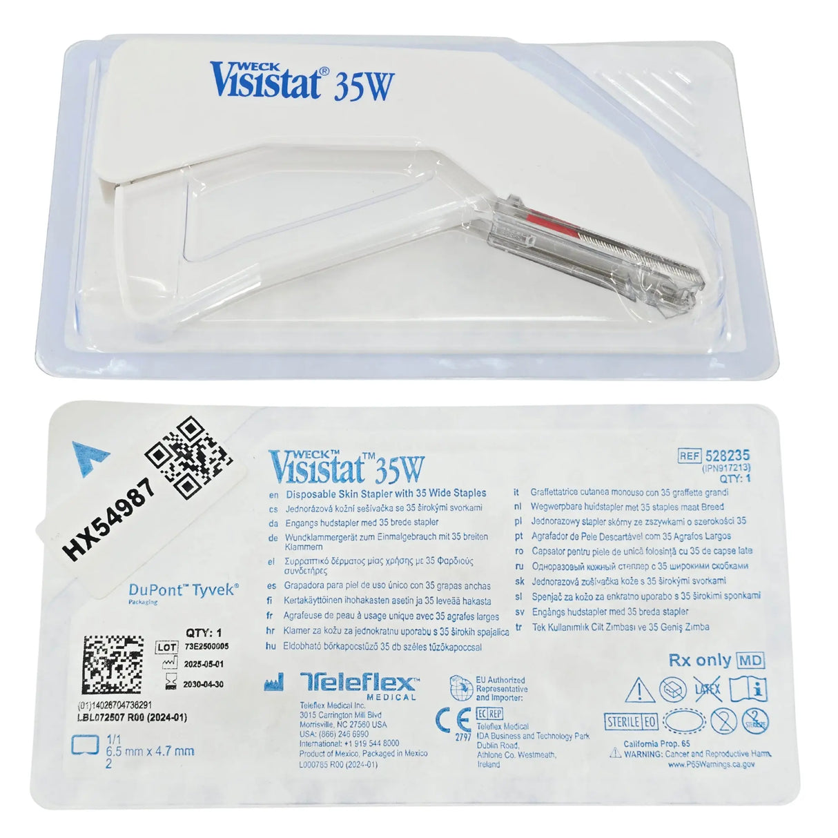 Teleflex Weck IPN917213 VisiStat Skin Stapler - 35W Wound Closure Stapler Weck