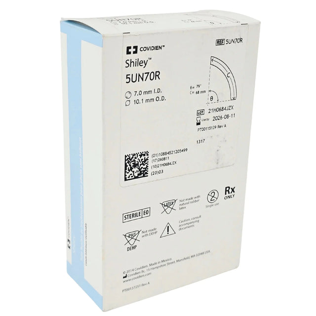 Covidien Shiley 5UN70R Adult Flexible Tracheostomy Tube - Cuffless With Reusable Inner Cannula Covidien Shiley
