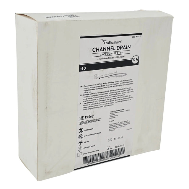 Cardinal Health JP-2227 JP Channel Drain - 10 Fr Silicone Hubless Drain With Trocar Cardinal Health