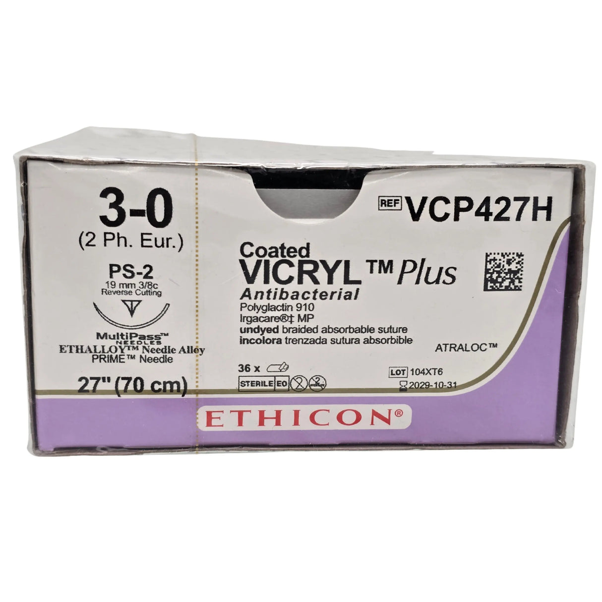 Ethicon Vicryl 104XT6 Suture Ethicon