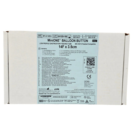 Applied Medical Technology M1-5-1435-I MiniONE Low Profile Balloon Button Gastrostomy Tube Kit 14 Fr 3.5cm ENFit – New Applied Medical