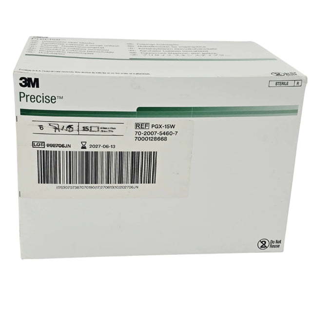 3M Precise PGX PGX-15W Disposable Pistol Grip Skin Stapler 15 Wide – New 3M