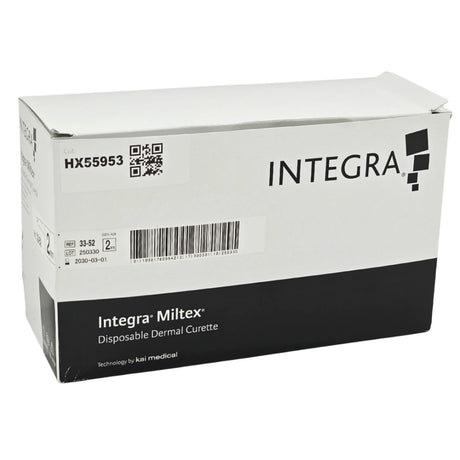 Integra Miltex 33-52 Sterile Disposable Dermal Curette 2mm 5-1/2" 50/BX – New Integra
