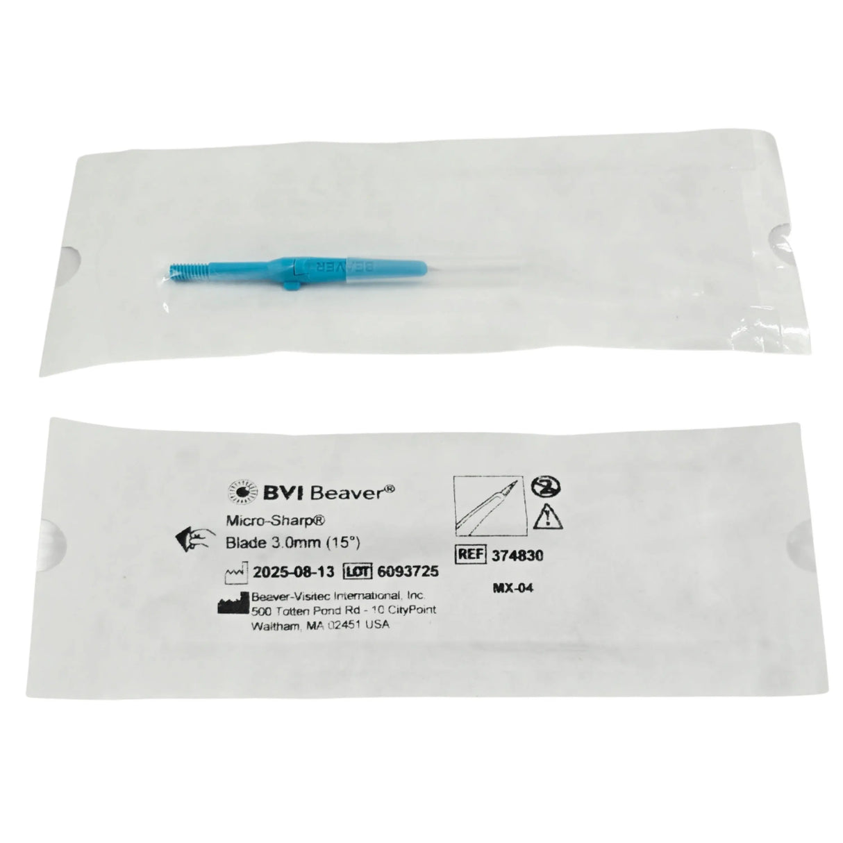 BVI Beaver 374830 Micro-Sharp Ophthalmic Blade 3mm x 15° 1/EA – New BVI Beaver