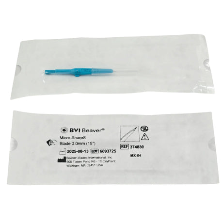 BVI Beaver 374830 Micro-Sharp Ophthalmic Blade 3mm x 15° 1/EA – New BVI Beaver