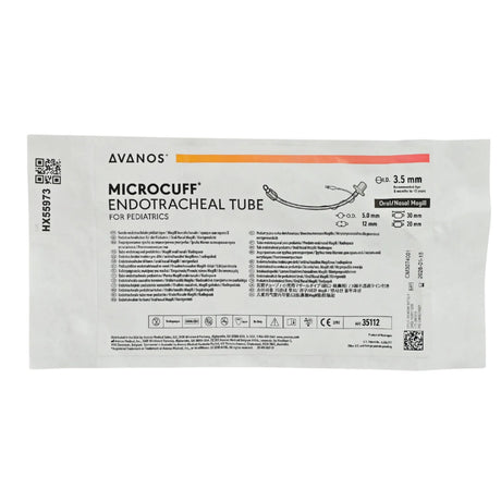 Avanos Medical 35112 Microcuff Oral/Nasal Pediatric Endotracheal Tube 3.5mm 10/BX – New Avanos