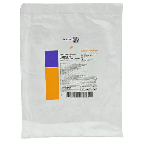 Smith & Nephew 66800394 RENASYS NPWT Transparent Film Drape Large 8" x 12" 10/BX – New Smith & Nephew
