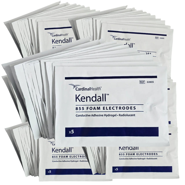Cardinal Health 22855 Kendall Medi-Trace 855 ECG Monitoring Electrodes Snap Connector 1-3/8" x 1-7/8" Lot of 120 – New Cardinal Health