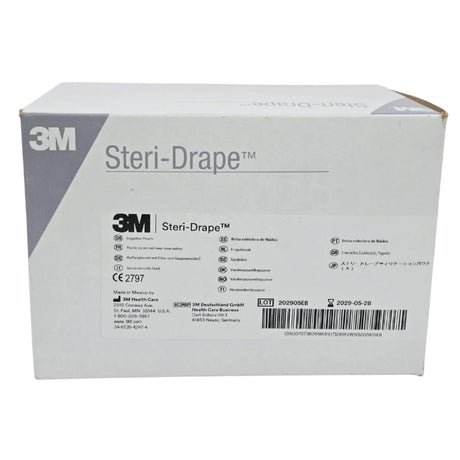 3M 1016 Steri-Drape Irrigation Pouch 19" x 23" with Adhesive Strip & Exit Port 10/Box - New 3M