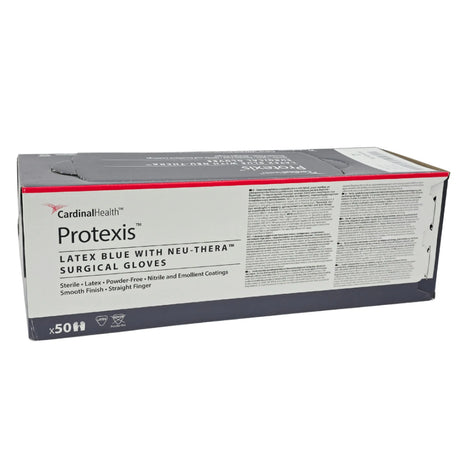 Cardinal Health 2D72LU70 Protexis Latex Blue Surgical Gloves with Neu-Thera Size 7 Sterile 50 Pairs/Box - New Cardinal Health