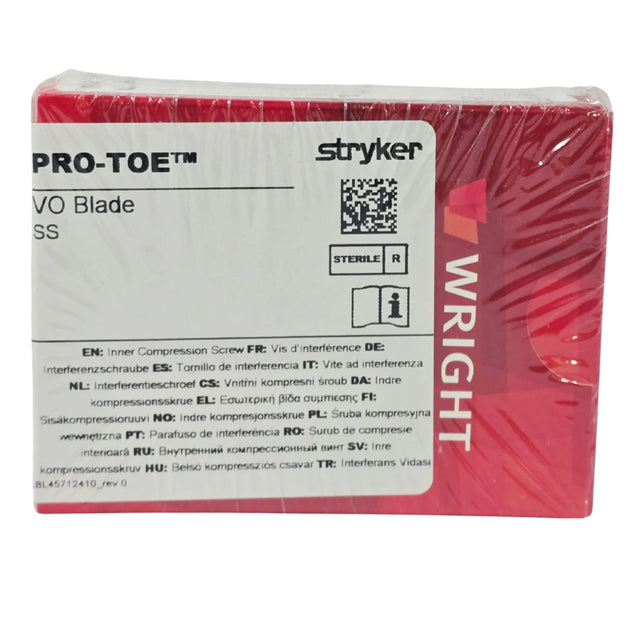 Stryker Wright Medical PRO-TOE VO 45712410 Hammertoe Fixation Implant 2.4mm x 16mm 10° Angled Stainless Steel 1/EA - New Stryker