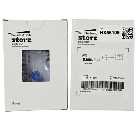 Bausch & Lomb Storz E3096 9.25 Corneal Trephine Blade 9.25mm Single-Use 1/Box - New Bausch + Lomb