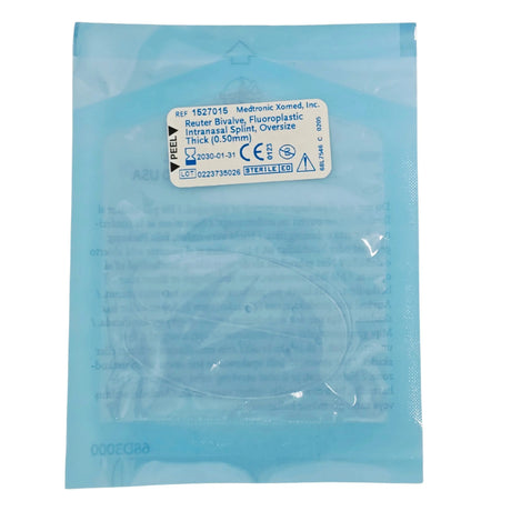 Medtronic 1527015 Reuter Bivalve Fluoroplastic Intranasal Splint Oversize 0.50 mm Thick - New Medtronic