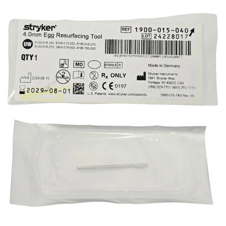 Stryker 1900-015-040 Egg Resurfacing Tool 4.0 mm Diameter Rotary Bur Head - New Stryker