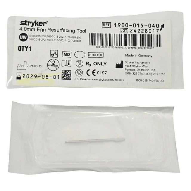 Stryker 1900-015-040 Egg Resurfacing Tool 4.0 mm Diameter Rotary Bur Head - New Stryker