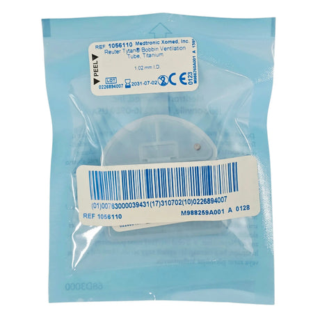 Medtronic 1056110 Reuter Bobbin Tytan Titanium Tympanostomy Ventilation Tube 1.02 mm - New Medtronic